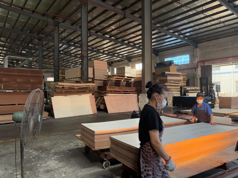 Dongguan Lingfeng Wood Industry Co., Ltd. ligne de production du fabricant