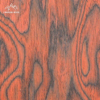 Thickness 0.4mm±0.05mm Colored Engineered Veneer Burl For Home Decor