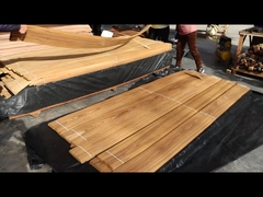 Coupe couronnée en placage de teck